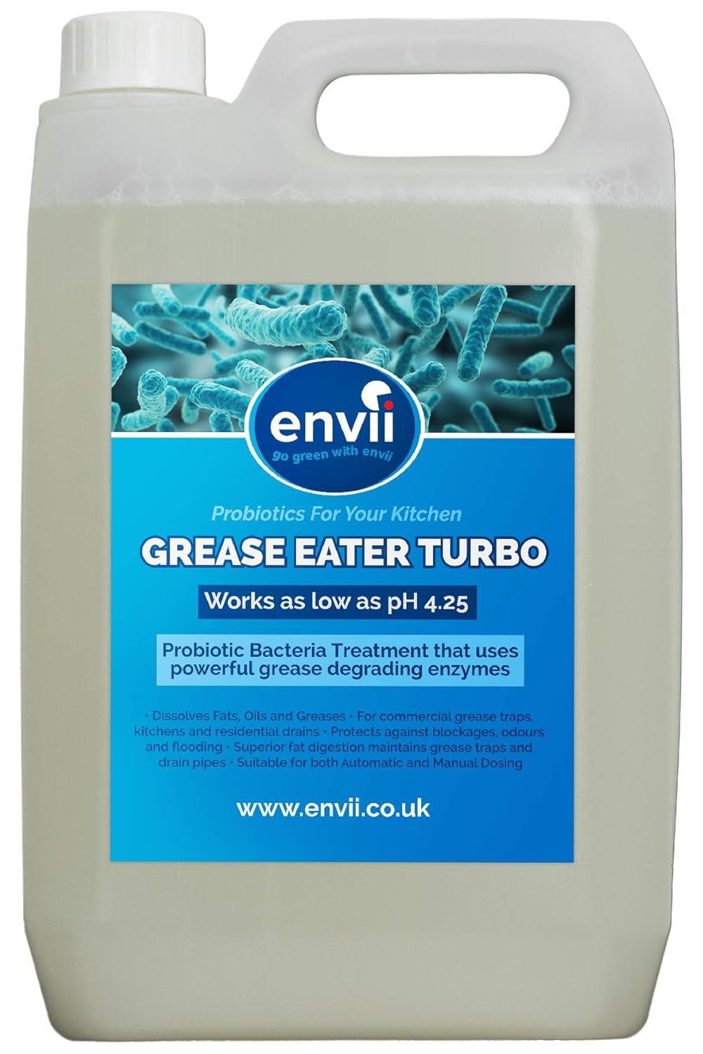 Envii Grease Eater Turbo Enzyme Grease Trap Cleaner 5L Amazon.co.uk Kitchen & Home