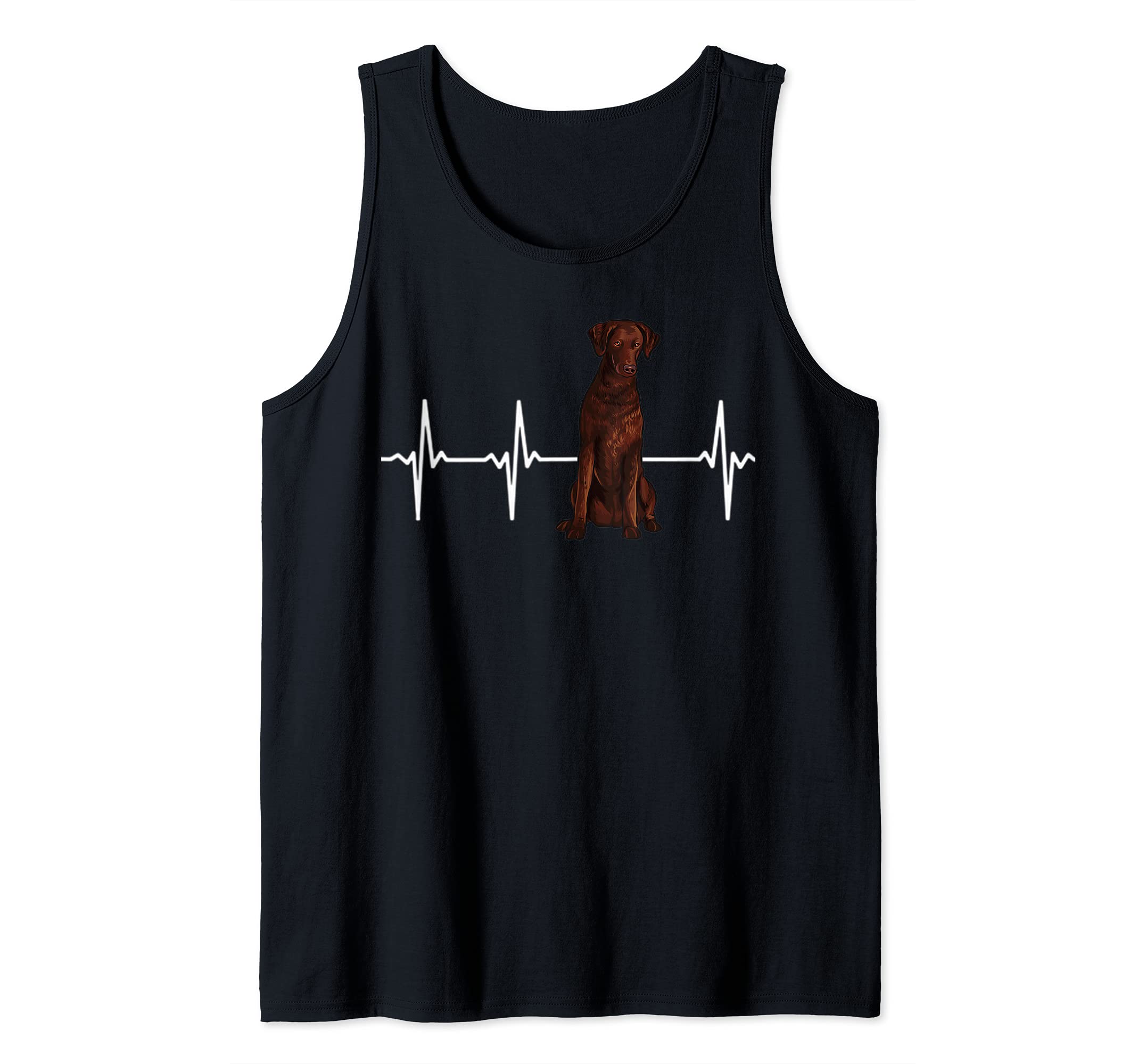 Curly-Coated Retriever Heartbeat Dog Lover Tank Top