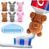 Self-Closing Toothpaste Caps by Tilcare - No Waste Cap Dispensers for Kids Bathroom - Mess-Free Toothpaste Lids - Easy to Use, Food Grade Silicone and BPA-Free Toppers