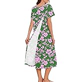 Deyeek Hospital Gowns for Women Labor Delivery Shoulder Surgery Dress Adaptive Clothing Night Robes for Elderly Plus Size