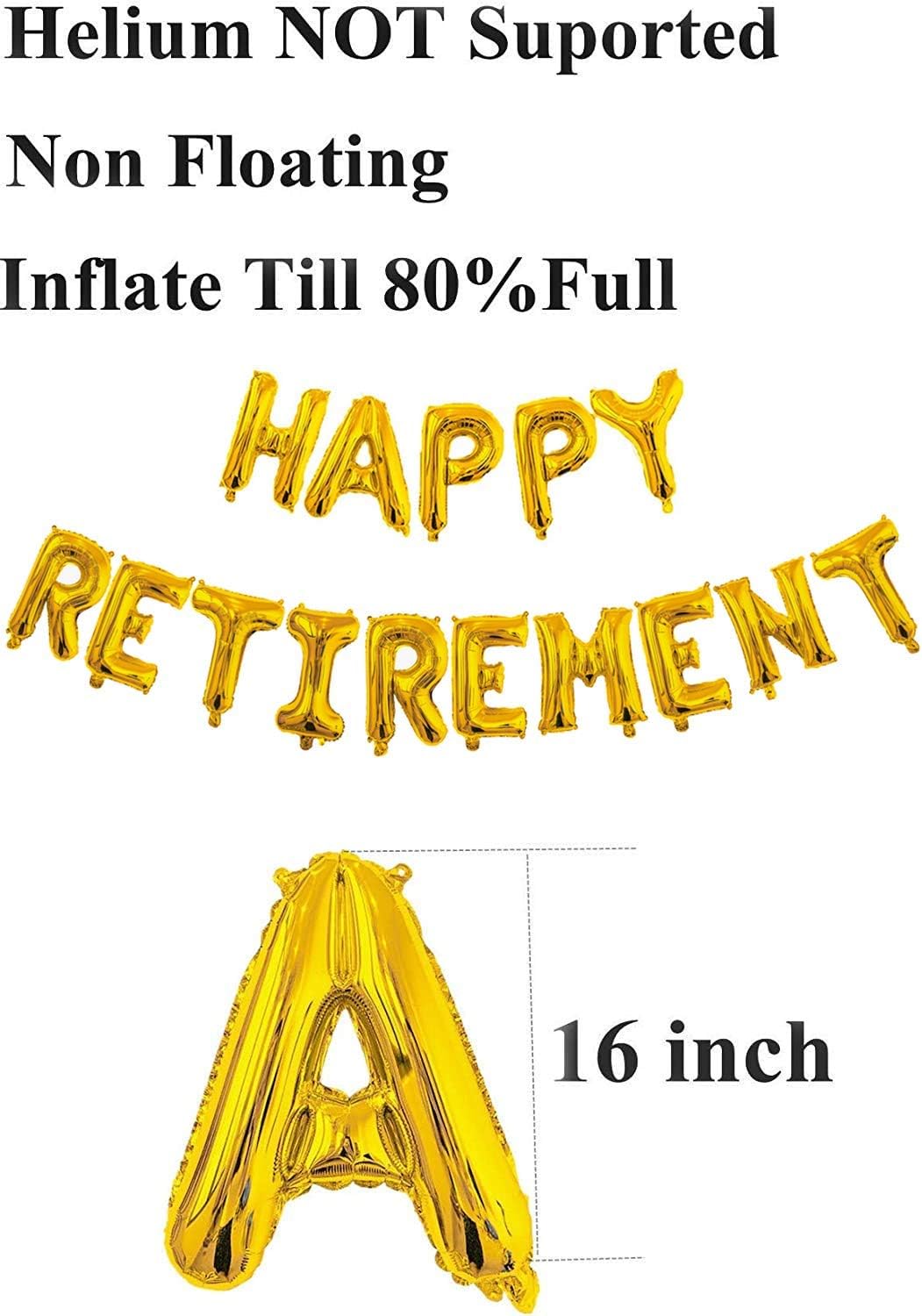 Happy Retirement Banner, Retirement Party Decoration The Legend Has Retired Balloons Ideal for Women Man Retirement Party Supplies - Image 4