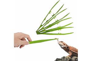 haizusai 4-Pack Reptile Feeding Tongs Set - Hygienic Anti-Slip Green Tweezers for Bearded Dragons, Lizards, Snakes, Aquariums & Small Animals(Five Colors to Choose from)