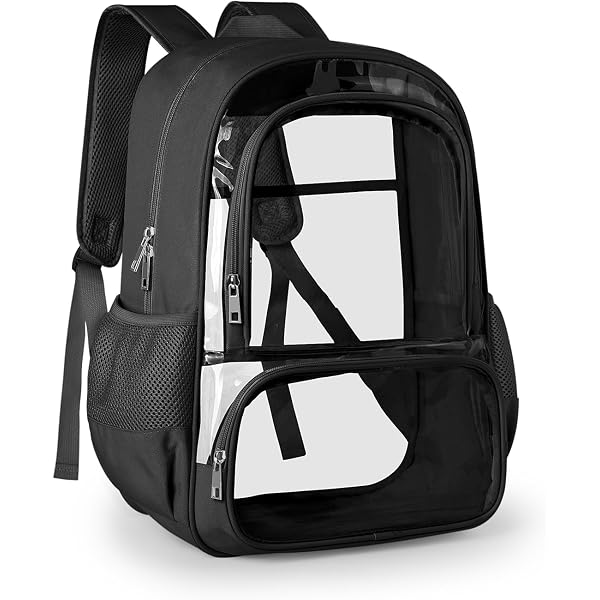 STEVE MADDEN See though Black Backpack Steve Madden Bklay Clear Mesh Backpack | Nordstromrack main image 3