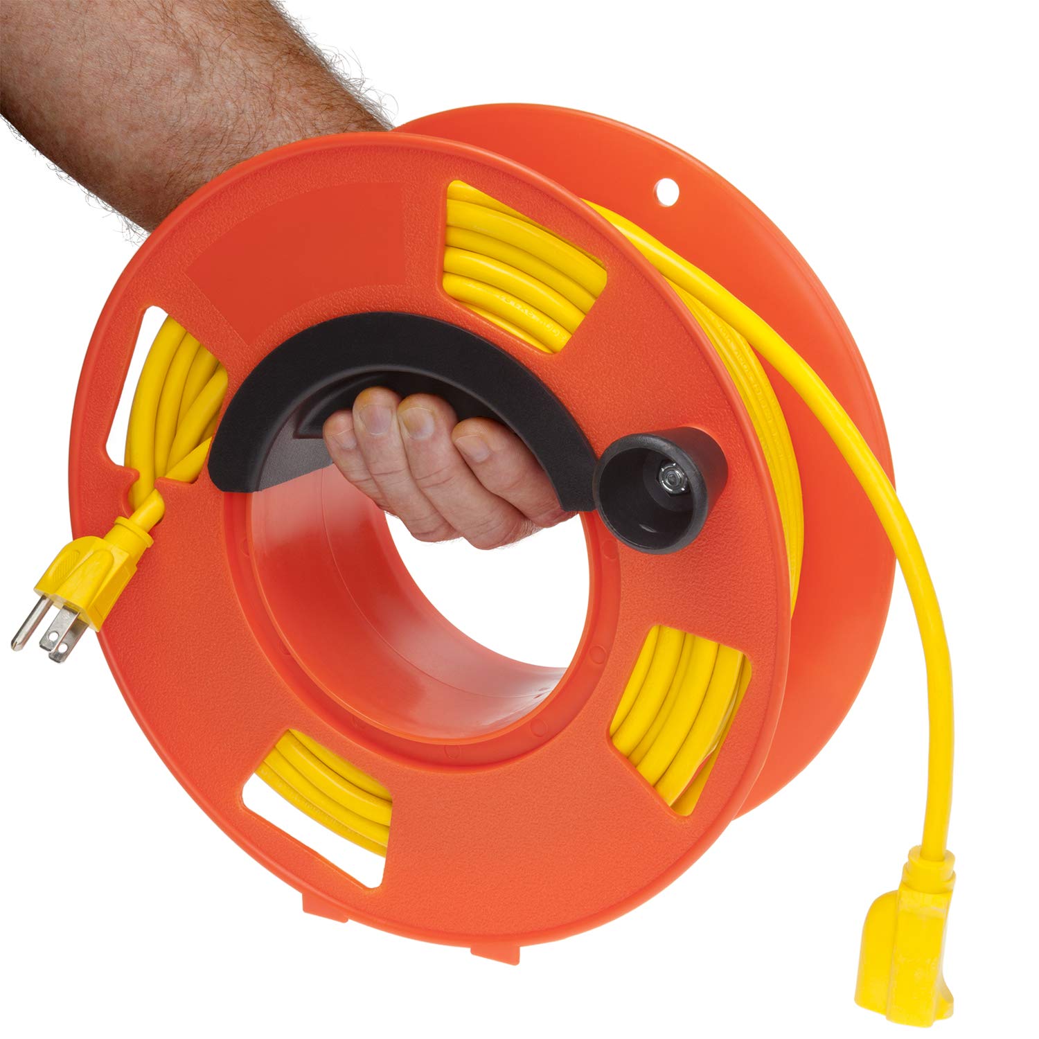 Bayco KW110 Cord Storage Reel with Center Spin Handle, 100Feet 4