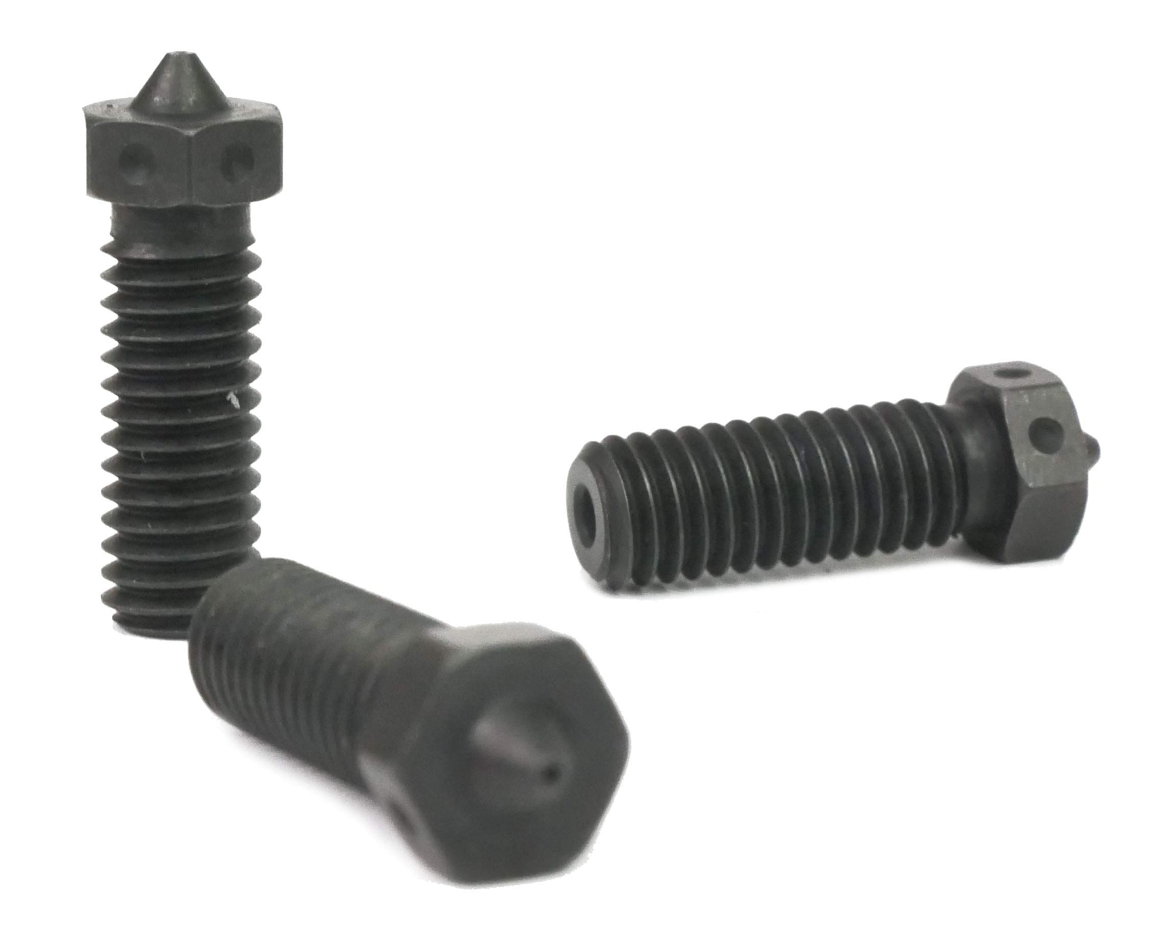 E3D Genuine Volcano Triple Pack, 3mm Hardened Steel Nozzles, M6 Threaded Upgrade For 3D Printing. Sizes Included - 3 x 1mm.
