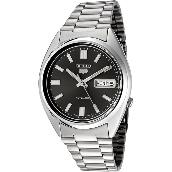 SEIKO Relógio Masculino De Aço Inoxidável Com Mostrador Azul Automático