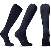DANISH ENDURANCE 14-18 mmHg Organic Cotton Compression Socks – Graduated Support & Travel Support, Unisex, 1-3 Pack