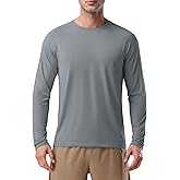 Pioneer Camp Men's Sun UV Protection SPF Shirts UPF50+ Rash Guard Long Sleeve Lightweight Hiking Quick Dry Running Swim Shirt