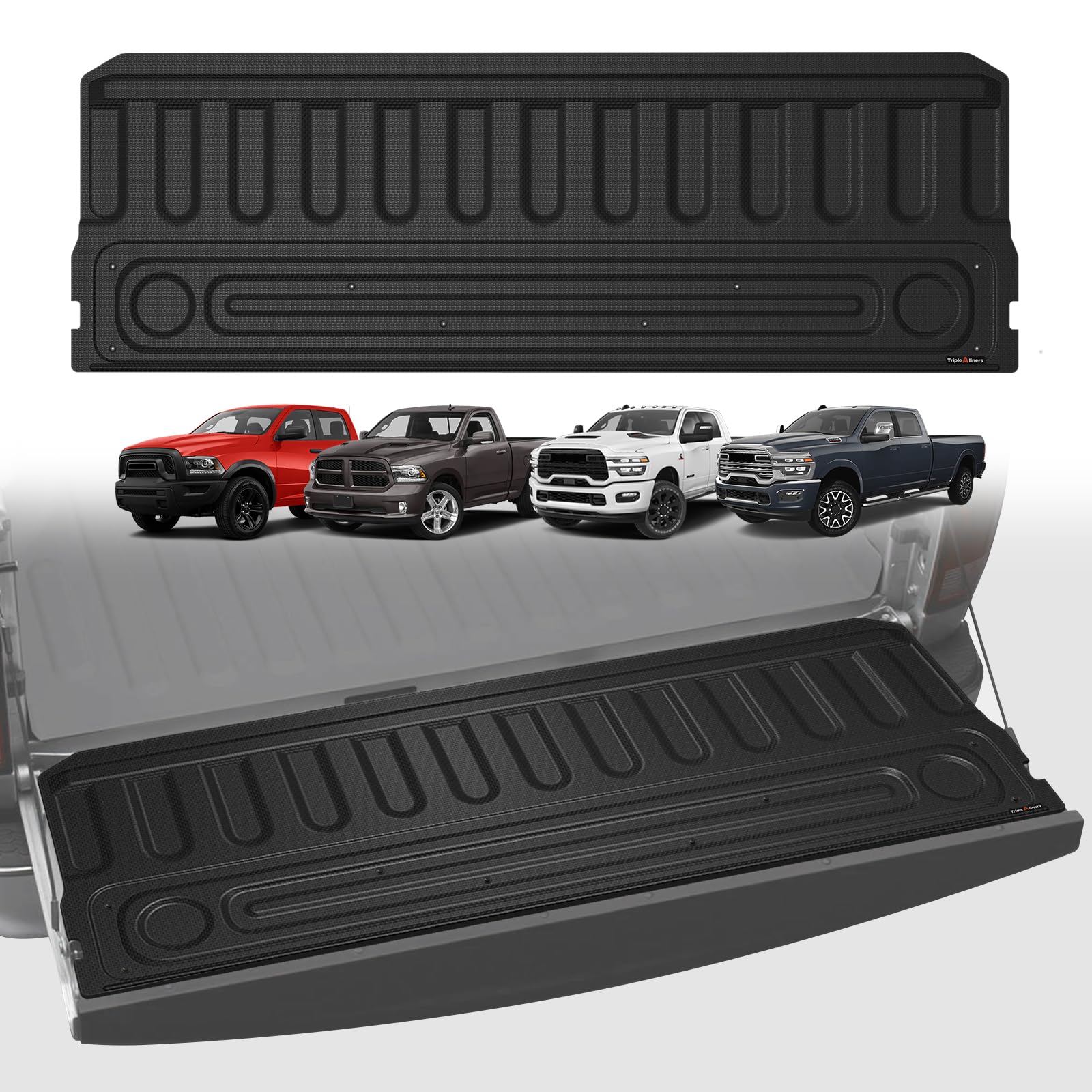 Photo 1 of **Similar item**
TripleAliners Truck Mat Compatible with 2009-2018 Ram 1500 & 2009-2026 Ram 2500/3500 & 2019-2024 1500 Classic Standard Tailgate Accessories, Tailgate Mat Custom Fit All Weather Protection Pickup Liner