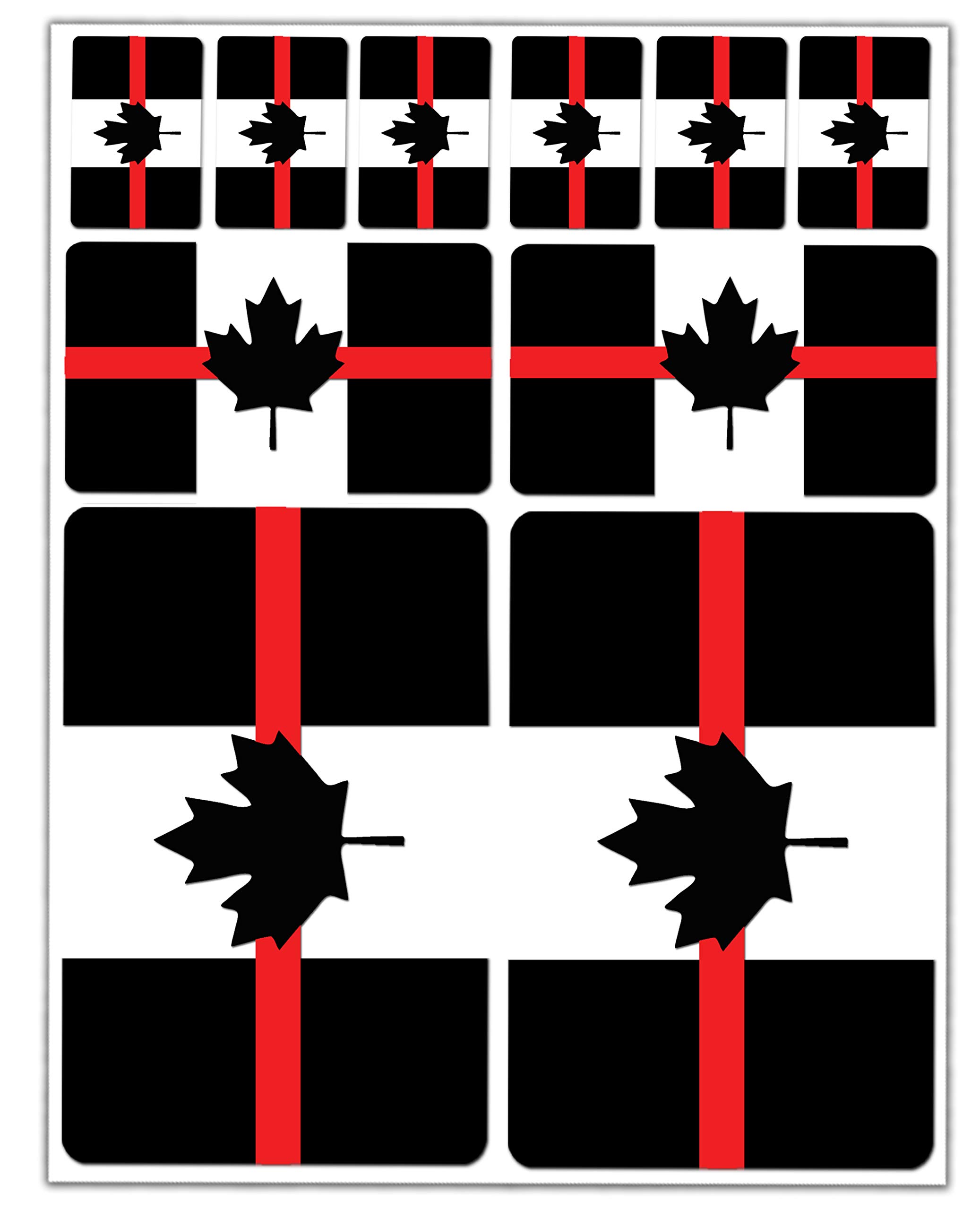 Biomar Labs National Flag Vinyl Sticker Set Weatherproof Self Adhesive Country Flag Decals for Car Motorcycle Bicycle Scooter Helmet Window Interior Exterior Personalisation (Canada Red Flag D 43)