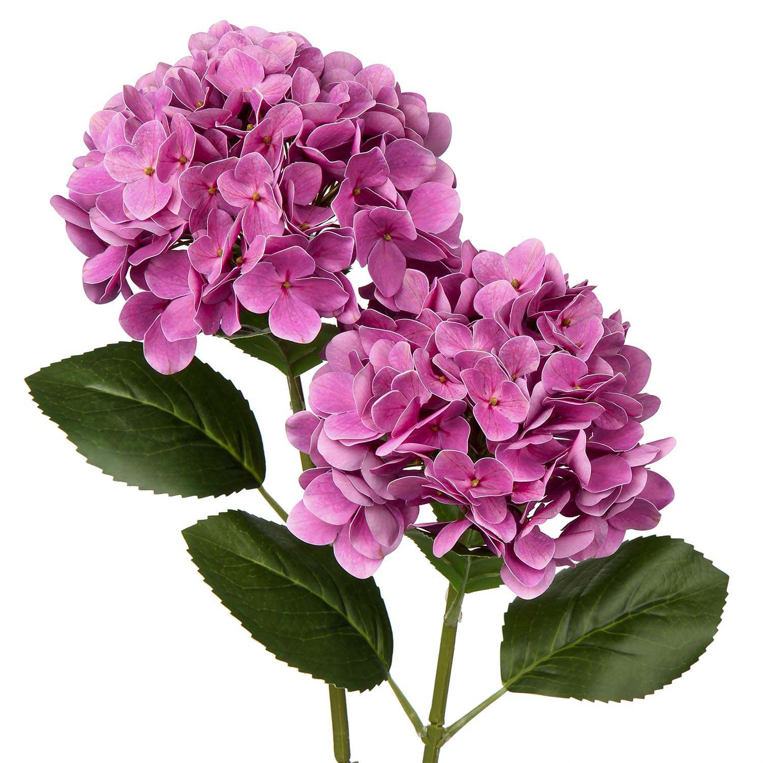 Briful Hydrangea Artificial Flowers Real Touch Hydrangea Flowers 24.8" Tall Fake Flowers Hydrangea Plants Long Stem Artificial Flowers Outdoor, Garden Wedding, Home Decor