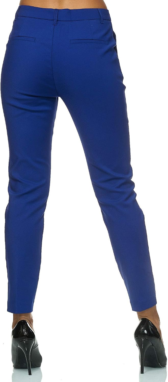 Elara Pantaloni Donna Cargo Jeans Slim Fit Tasche Laterali Chunkyrayan  lencicol Donna Moda