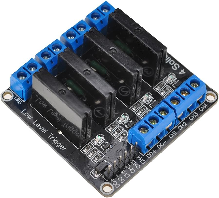 Lysignal 5V Módulo de relé de estado sólido de 4 canales con ...
