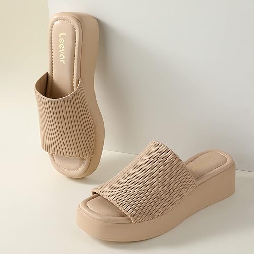 Wedge Sandals Foam Platform Slides GC Shoes Women's Memory Foam