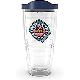 Tervis Margaritaville - 5 O'Clock Somewhere Palm Made in USA Double Walled Insulated Tumbler Travel Cup Keeps Drinks Cold & Hot, 24oz, Classic