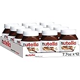 Nutella Creamy Hazelnut Spread with Cocoa, 12 Ct, 7.7 oz | Nutella spread is a breakfast favorite for toast and pancakes, on desserts and with snacks