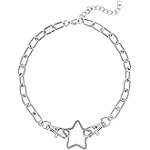 Sacina Grunge Y2k Aesthetic Star Necklace, Star Y2k Grunge Necklaces, Christmas New Year Jewelry Gift for Women