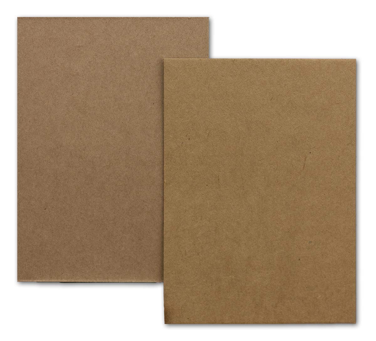 100 x Kraft Paper Single Cards DIN A7 10.5 x 7.3 cm 410 g/m² Brown Invitation Cards for DIY & Crafts - Tags Craft Card