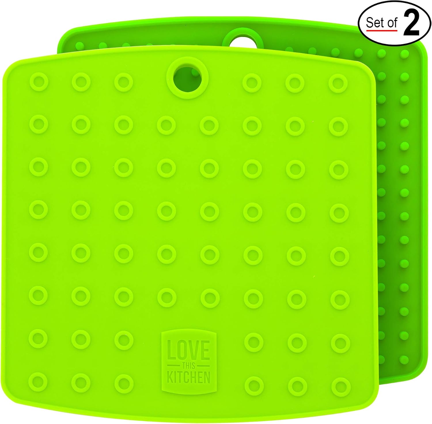 Walfos Große Silikon-Untersetzer - 40,6x30,5 Cm, 2 Stück - Hitzebeständig Bis 230°C