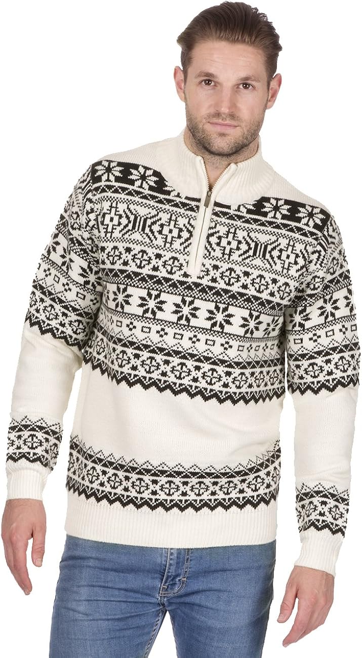 mens navy zip jumper