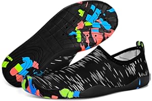 RJVW Water Shoes for Men Women, Swim Shoes Beach Pool Shoes Non-Slip Quick Dry Aqua Socks, Adult Barefoot Sports Shoes for Beach Surf Walk Water Yoga Outdoor Sports