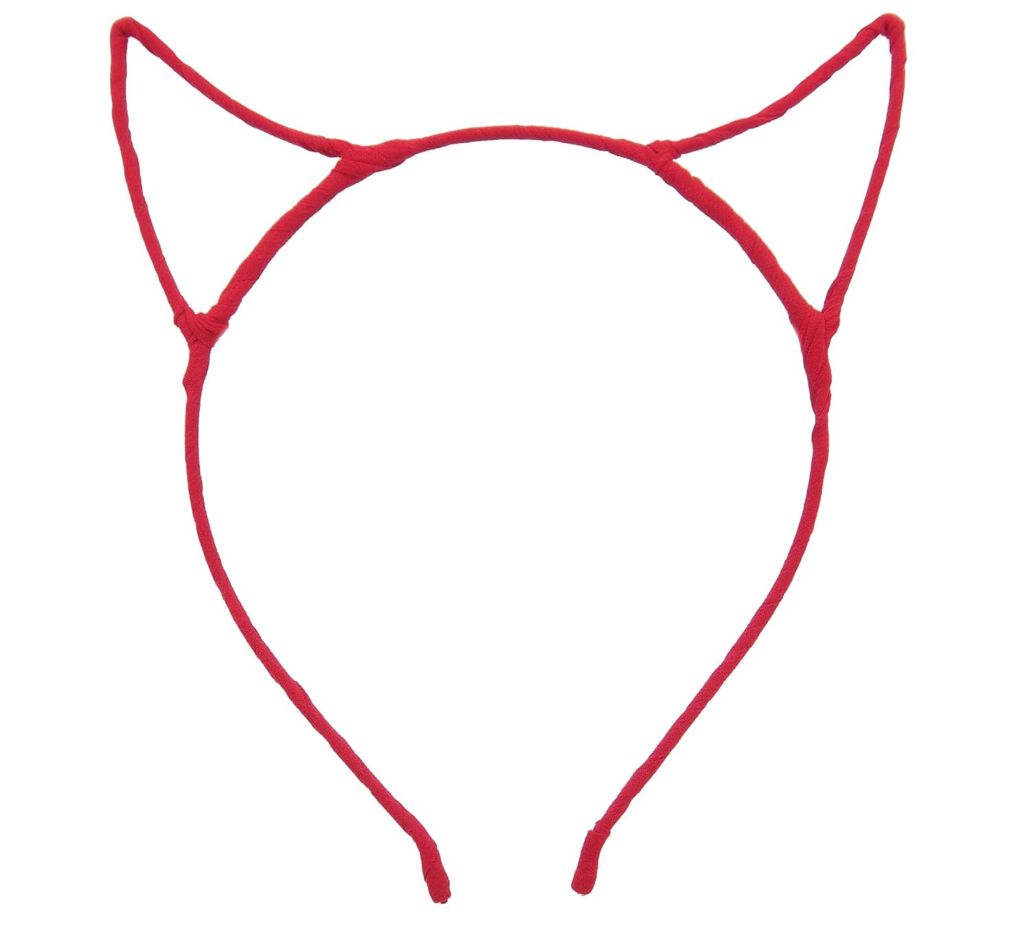 Bonnie Z. Leonardo Devil Horns Headband Chiffon Red