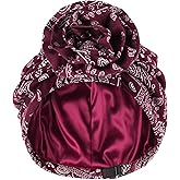 Babalet Turbans for Women Pre Tied 3D Flower Knot Head Wraps Paisley Headwear Cap Boho Fashion Beanie Cancer Chemo Bonnet