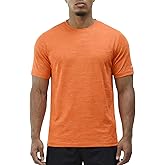 Zengjo Mens Athletic Shirts Short Sleeve Moisture Wicking Gym Workout Running Crewneck T-Shirt Quick Dry Sports Fitted Tee