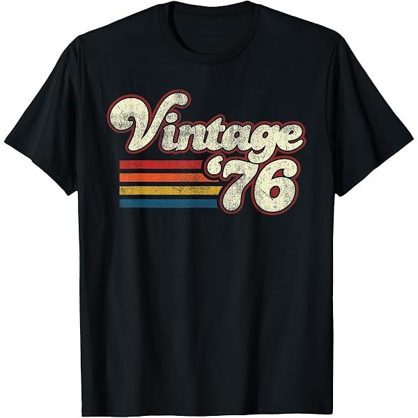 Amazon.com: 1976 Vintage Shirt, Birthday Gift Tee. Retro Style T