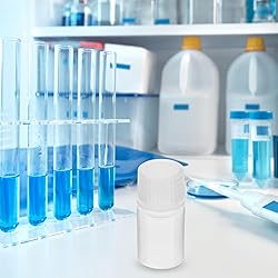 PATIKIL 12Pcs 10ml Reagent Bottles, PP Wide Mouth