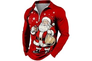 Christmas Vacation Sweater Men Ugly Christmas T-Shirt Christmas Trees Printed Long Sleeve Blouse Xmas Merry Holiday Tee Top