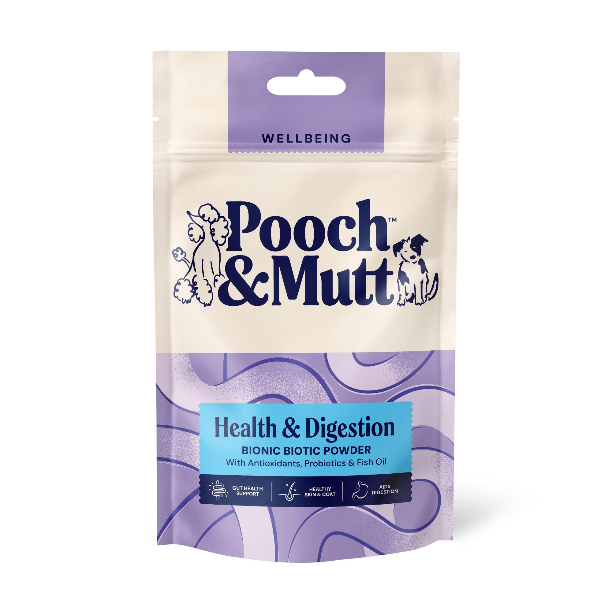 Pooch & Mutt - Bionic Biotic, Supplement for Dog Digestion (Healthy Skin and Glossy Coat), Aids Senstive Digestion, 200g (packaging may vary)