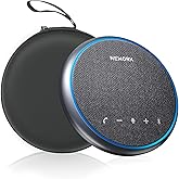 NEWORK AI Conference Speakerphone – 3 AI Mics, 360° Clear Voice, Noise Reduction, 12H Battery, Bluetooth & USB-C, Perfect for Home & Office Meetings
