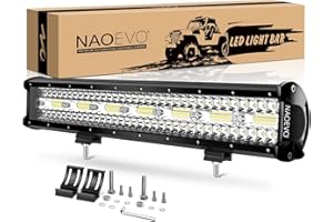 NAOEVO 20 Inch LED Light Bar, LED Fog/Offroad/Driving Lights LED Bars, 42000LM Spot Flood Combo LED Work Lights for Truck Car