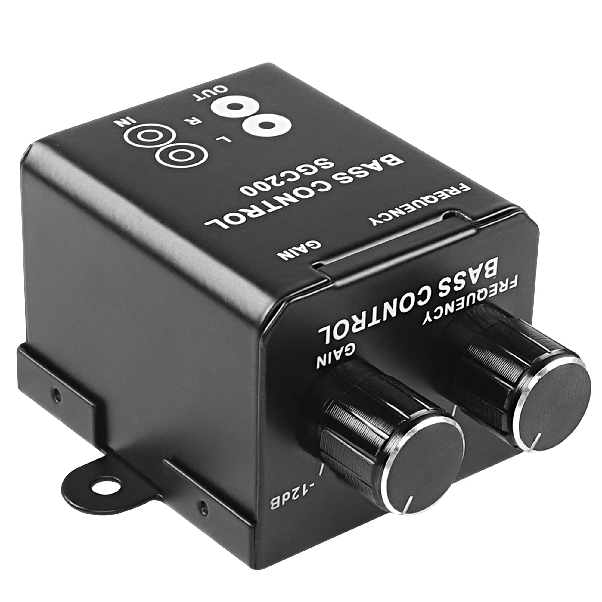 MEIRIYFA Car Bass Volume Control Knob, Universal RCA Bass Amplifier Controller, Car Audio Gain Equalizer Regulator Frequency Adjust Knob