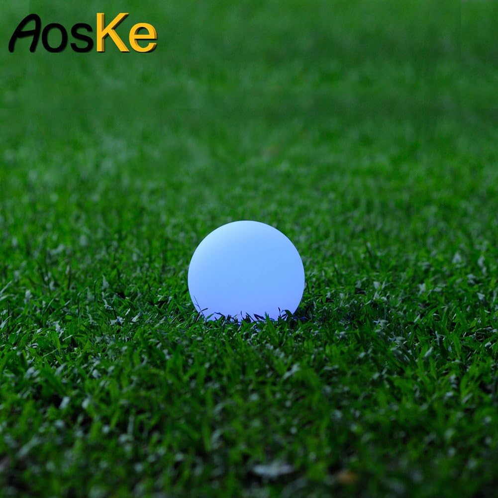 AosKe Pool Floating Lights LED Balls Light Garden Deco Balls Light, Party, Pool, Patio, Waterproof Color Changing Ball (5.9-Inch)