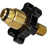 Mr. Heater 1/4" Male Pipe Thread x Full Flow Soft Nose P.O.L. Propane Fitting
