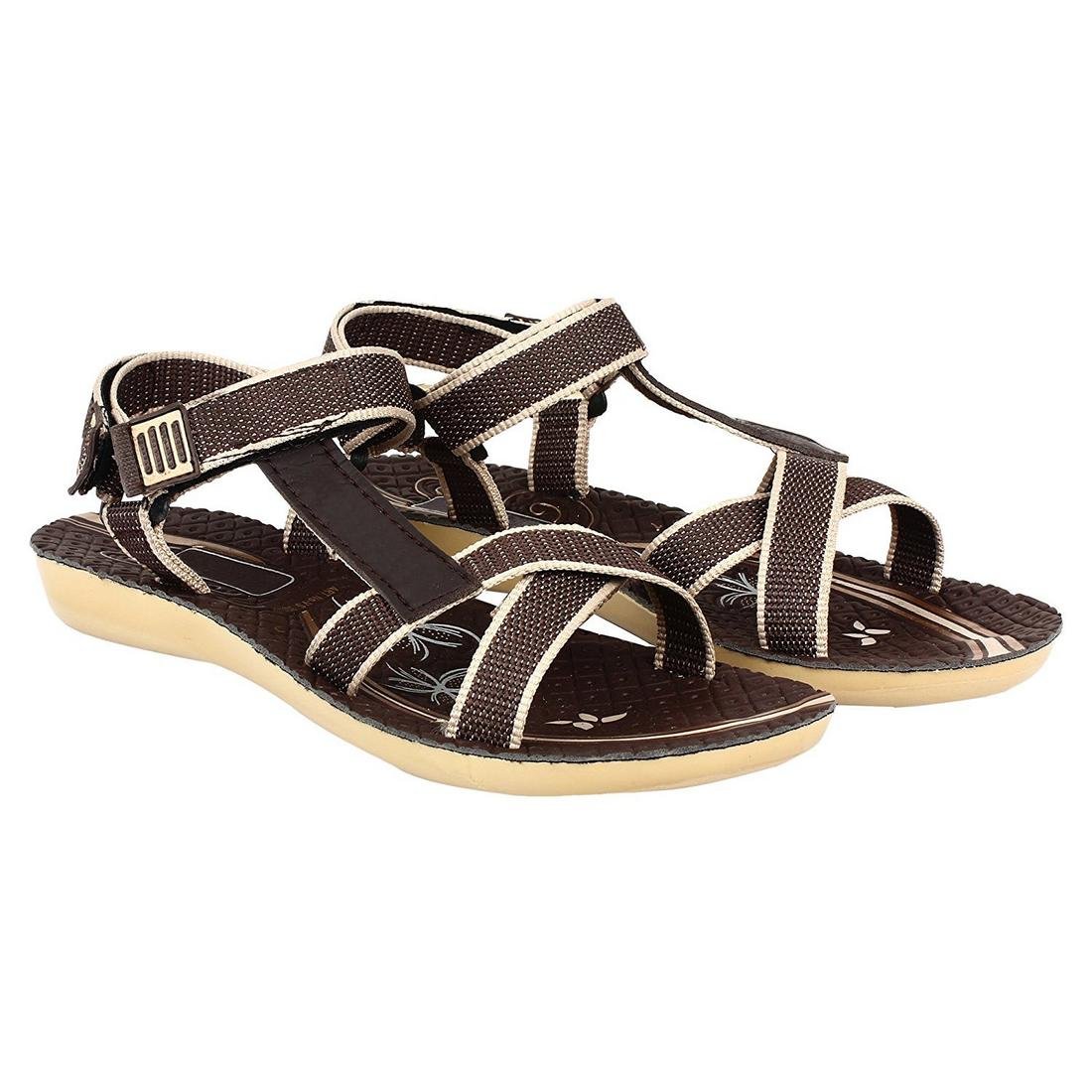 shoefly women/girls brown-958 sandals & floaters