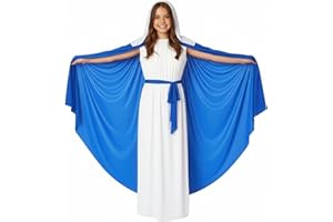 Morph Virgin Mary Costume for Kids, Mary Costume for Girls, Nativity Costumes for Kids, Christmas Costumes for Girls