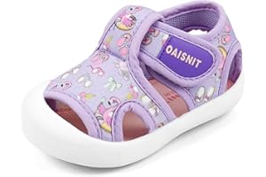OAISNIT Baby Girls Boys Sandals Summer Sneakers Non-Slip Lightweight Beach Water Shoes Toddler First Walkers