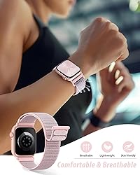 Nylon Loop Sport Band Compatible with Apple Watch