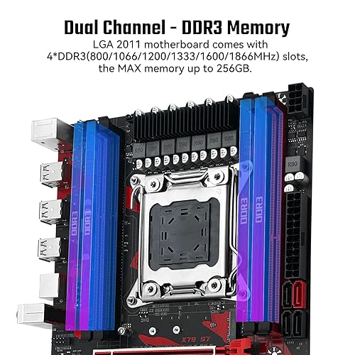 X79 Motherboard LGA 2011 for Intel Core i7, Xeon E5/E7 CPU Series