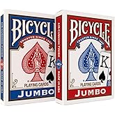 Springbok Bicycle Poker Size Jumbo Index Playing Cards (Colors May Vary) | Jumbo index for clear read, Premium quality, Classic Bicycle Rider Back, Made in USA, Available in red and blue