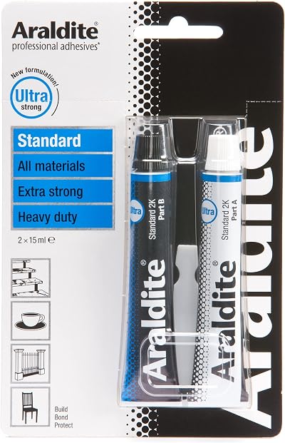 Araldite Standard 2-Part Epoxy Resin Glue 15ml Best Price Square