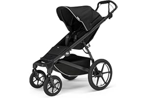 Thule Urban Glide 4-Wheel Single Child All-Terrain Stroller, Full-Suspension System, Air-Filled Tires, Upright seat with Adjustable Recline and Built-in Leg Rest, Baby Stroller