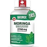 EXTRA STRENGTH Moringa Capsules - 2700mg Per Day | 120 Pure Moringa Oleifera Leaf Capsules | Veg, Non-GMO, Gluten Free Supple