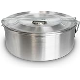 Flan Mold with Lid - Authentic Mexican Flan Pan - Molde para Flan - Flanera | Large (9.3 x 3.2 in) - Flan Molds for Baking with Water Bath - Molde para Flan Ba&ntilde;o Maria - Homemade Flan &amp; Custards