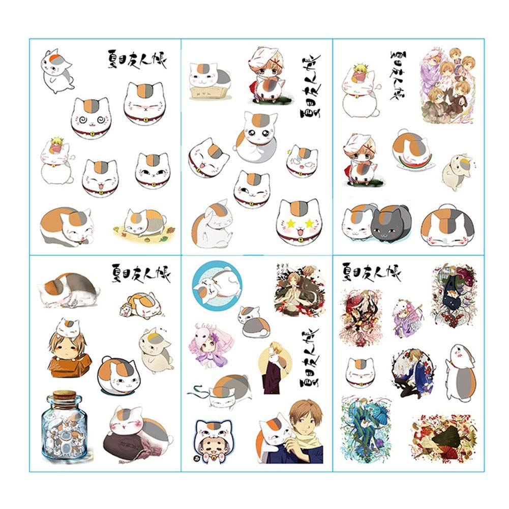 Buy Bowinr 6 Pack Japanese Anime Stickers Kawaii Diy Decal For Notebook Journal Gift Box And Scrapbooking Decoration Natsume Yuujinchou Online At Low Prices In India Amazon In