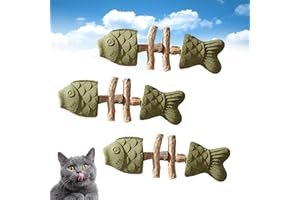 PurriDent - Fix Your Cat’s Dental Health, Natural Creative Fish Bone Cat Toy, Interactive Kitten Chew Playthings, Chew Stick 