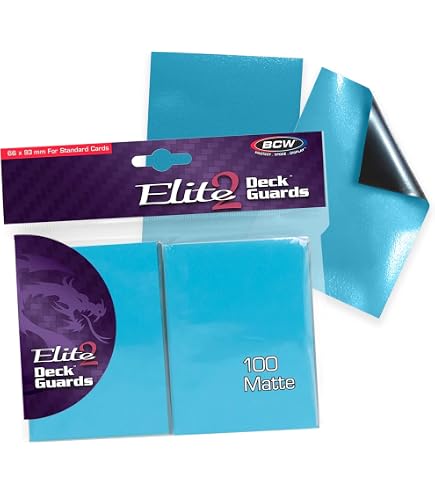 Amazon.com: BCW Elite2 Glossy Card Sleeves – Seafoam | Crystal-Clear Front  | Textured Back | Fits 2.5